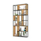 9.84"W Bookshelf Industrial Style Open Back Bookcase for Home and Office 47.2"L x 9.8"W x 94.5"H Clearhalo 'Bookcases' 'furn' 'furn_bookcases' 'Furniture' 'furniture_bookcases' 'kitchen' 'kitchen_bookcases' 'Living Room Furniture' 'Office Furniture' 4749787