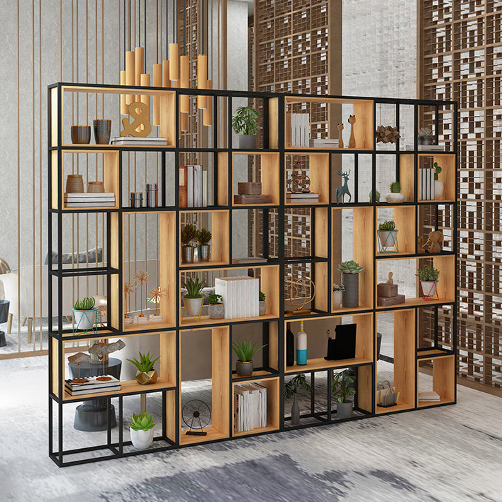 9.84"W Bookshelf Industrial Style Open Back Bookcase for Home and Office Clearhalo 'Bookcases' 'furn' 'furn_bookcases' 'Furniture' 'furniture_bookcases' 'kitchen' 'kitchen_bookcases' 'Living Room Furniture' 'Office Furniture' 4749788