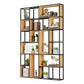 9.84"W Bookshelf Industrial Style Open Back Bookcase for Home and Office 63"L x 9.8"W x 94.5"H Clearhalo 'Bookcases' 'furn' 'furn_bookcases' 'Furniture' 'furniture_bookcases' 'kitchen' 'kitchen_bookcases' 'Living Room Furniture' 'Office Furniture' 4749789