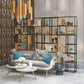 9.84"W Bookshelf Industrial Style Open Back Bookcase for Home and Office Clearhalo 'Bookcases' 'furn' 'furn_bookcases' 'Furniture' 'furniture_bookcases' 'kitchen' 'kitchen_bookcases' 'Living Room Furniture' 'Office Furniture' 4749792