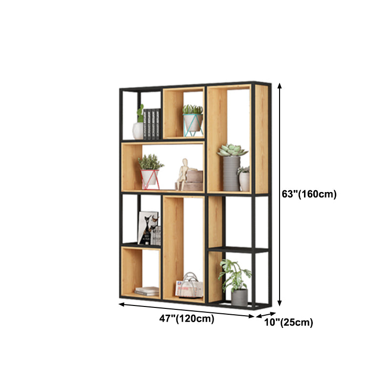 9.84"W Bookshelf Industrial Style Open Back Bookcase for Home and Office Clearhalo 'Bookcases' 'furn' 'furn_bookcases' 'Furniture' 'furniture_bookcases' 'kitchen' 'kitchen_bookcases' 'Living Room Furniture' 'Office Furniture' 4749796