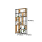 9.84"W Bookshelf Industrial Style Open Back Bookcase for Home and Office Clearhalo 'Bookcases' 'furn' 'furn_bookcases' 'Furniture' 'furniture_bookcases' 'kitchen' 'kitchen_bookcases' 'Living Room Furniture' 'Office Furniture' 4749798