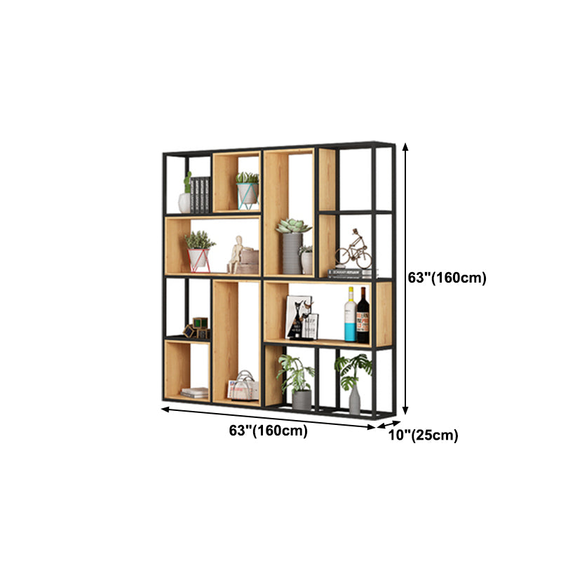 9.84"W Bookshelf Industrial Style Open Back Bookcase for Home and Office Clearhalo 'Bookcases' 'furn' 'furn_bookcases' 'Furniture' 'furniture_bookcases' 'kitchen' 'kitchen_bookcases' 'Living Room Furniture' 'Office Furniture' 4749799
