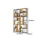9.84"W Bookshelf Industrial Style Open Back Bookcase for Home and Office Clearhalo 'Bookcases' 'furn' 'furn_bookcases' 'Furniture' 'furniture_bookcases' 'kitchen' 'kitchen_bookcases' 'Living Room Furniture' 'Office Furniture' 4749801