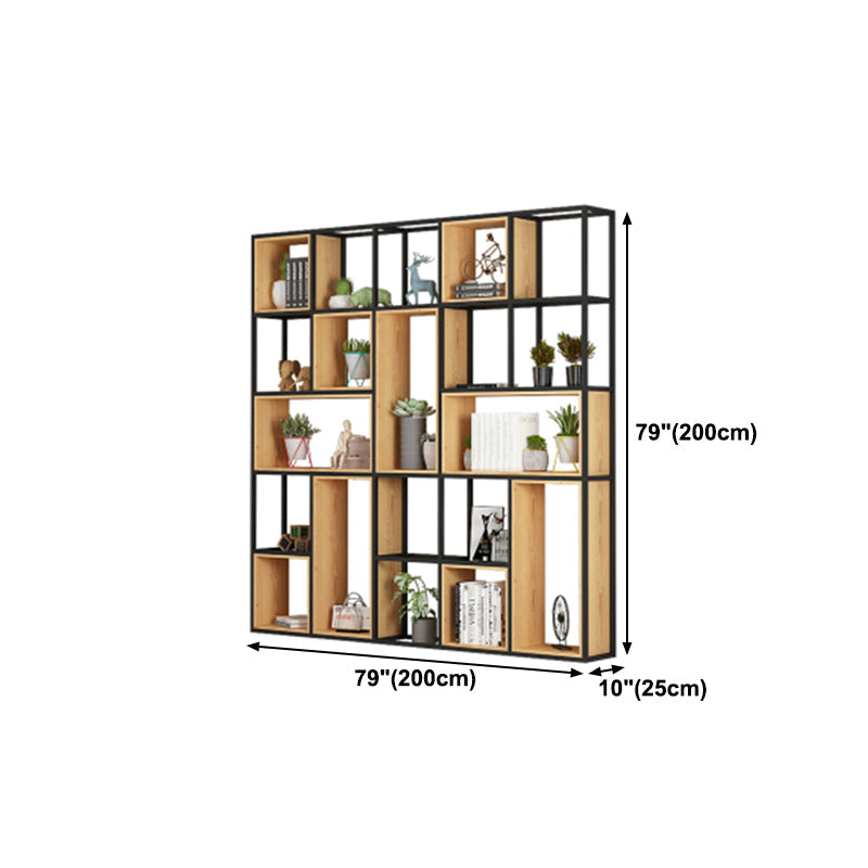 9.84"W Bookshelf Industrial Style Open Back Bookcase for Home and Office Clearhalo 'Bookcases' 'furn' 'furn_bookcases' 'Furniture' 'furniture_bookcases' 'kitchen' 'kitchen_bookcases' 'Living Room Furniture' 'Office Furniture' 4749802
