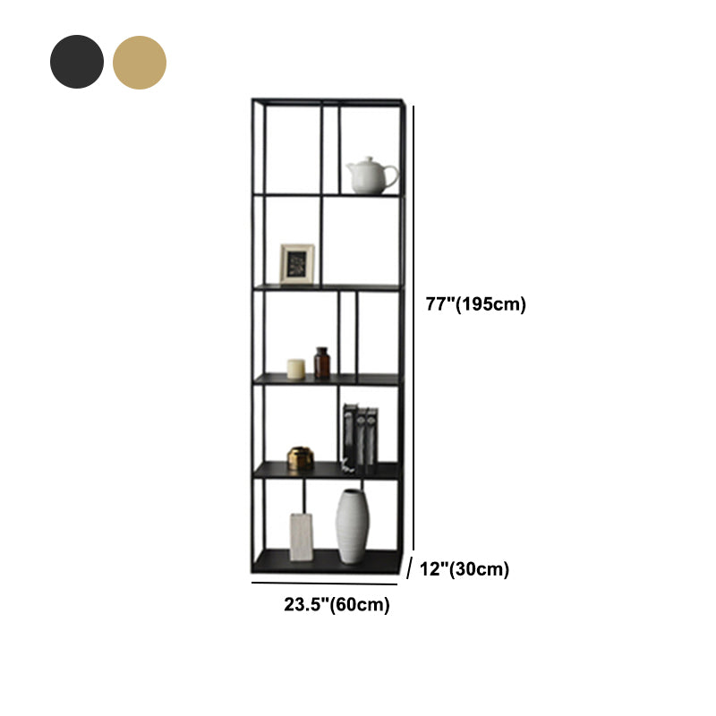 Open Back Bookshelf Glam Style Bookshelf for Study Room and Home Office Clearhalo 'Bookcases' 'furn' 'furn_bookcases' 'Furniture' 'furniture_bookcases' 'kitchen' 'kitchen_bookcases' 'Living Room Furniture' 'Office Furniture' 4749825
