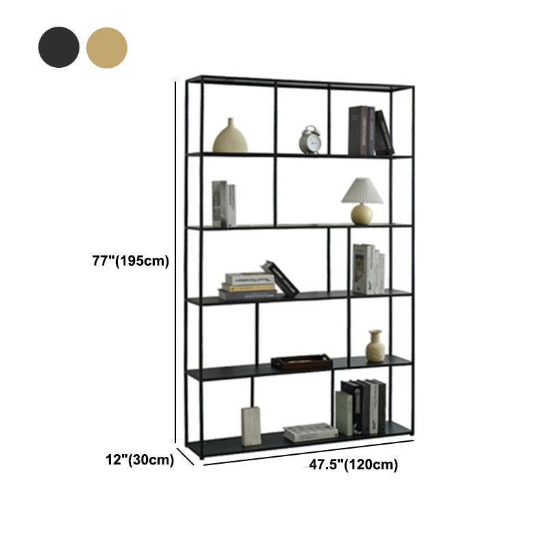 Open Back Bookshelf Glam Style Bookshelf for Study Room and Home Office Clearhalo 'Bookcases' 'furn' 'furn_bookcases' 'Furniture' 'furniture_bookcases' 'kitchen' 'kitchen_bookcases' 'Living Room Furniture' 'Office Furniture' 4749830