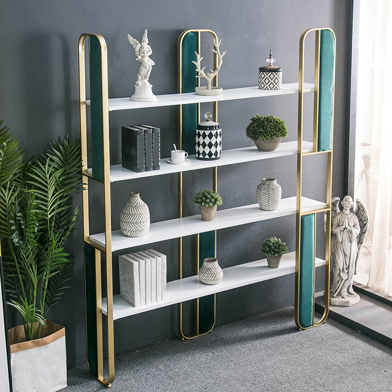 70.87"H Bookcase Glam Style Open Back Bookshelf for Study Room Home Office Clearhalo 'Bookcases' 'furn' 'furn_bookcases' 'Furniture' 'furniture_bookcases' 'kitchen' 'kitchen_bookcases' 'Living Room Furniture' 'Office Furniture' 4749844