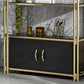 Glam Style Bookcase 12"W 79"H Open Back Bookshelf for Study Room Home Office Clearhalo 'Bookcases' 'furn' 'furn_bookcases' 'Furniture' 'furniture_bookcases' 'kitchen' 'kitchen_bookcases' 'Living Room Furniture' 'Office Furniture' 4749923