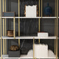 11.81"W 78.74"H Bookcase Glam Style Open Back Bookshelf for Study Room Home Office Clearhalo 'Bookcases' 'furn' 'furn_bookcases' 'Furniture' 'furniture_bookcases' 'kitchen' 'kitchen_bookcases' 'Living Room Furniture' 'Office Furniture' 4749943