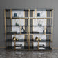 11.81"W 78.74"H Bookcase Glam Style Open Back Bookshelf for Study Room Home Office Clearhalo 'Bookcases' 'furn' 'furn_bookcases' 'Furniture' 'furniture_bookcases' 'kitchen' 'kitchen_bookcases' 'Living Room Furniture' 'Office Furniture' 4749945