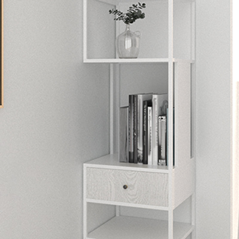 Iron Industrial Corner Bookshelf Open Vertical Bookshelf with Drawer Clearhalo 'Bookcases' 'furn' 'furn_bookcases' 'Furniture' 'furniture_bookcases' 'kitchen' 'kitchen_bookcases' 'Living Room Furniture' 'Office Furniture' 4749963