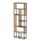 Industrial Open Etagere Bookshelf Iron Frame Solid Wood Shelf Bookshelf 31.5"L x 9.8"W x 94.5"H Clearhalo 'Bookcases' 'furn' 'furn_bookcases' 'Furniture' 'furniture_bookcases' 'kitchen' 'kitchen_bookcases' 'Living Room Furniture' 'Office Furniture' 4749981
