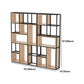 Industrial Open Etagere Bookshelf Iron Frame Solid Wood Shelf Bookshelf Clearhalo 'Bookcases' 'furn' 'furn_bookcases' 'Furniture' 'furniture_bookcases' 'kitchen' 'kitchen_bookcases' 'Living Room Furniture' 'Office Furniture' 4750003