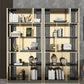 11.81"W 78.74"H Bookshelf Glam Style Open Back Bookcase for Study Room Home Office Clearhalo 'Bookcases' 'furn' 'furn_bookcases' 'Furniture' 'furniture_bookcases' 'kitchen' 'kitchen_bookcases' 'Living Room Furniture' 'Office Furniture' 4750004