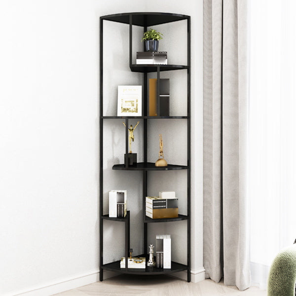 Industrial Metal Corner Bookshelf Open Vertical Bookshelf for Living Room Clearhalo 'Bookcases' 'furn' 'furn_bookcases' 'Furniture' 'furniture_bookcases' 'kitchen' 'kitchen_bookcases' 'Living Room Furniture' 'Office Furniture' 4750029