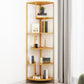 Industrial Metal Corner Bookshelf Open Vertical Bookshelf for Living Room Bronze Clearhalo 'Bookcases' 'furn' 'furn_bookcases' 'Furniture' 'furniture_bookcases' 'kitchen' 'kitchen_bookcases' 'Living Room Furniture' 'Office Furniture' 4750032