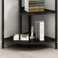 Industrial Metal Corner Bookshelf Open Vertical Bookshelf for Living Room Clearhalo 'Bookcases' 'furn' 'furn_bookcases' 'Furniture' 'furniture_bookcases' 'kitchen' 'kitchen_bookcases' 'Living Room Furniture' 'Office Furniture' 4750033