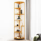 Industrial Metal Corner Bookshelf Open Vertical Bookshelf for Living Room Bronze Clearhalo 'Bookcases' 'furn' 'furn_bookcases' 'Furniture' 'furniture_bookcases' 'kitchen' 'kitchen_bookcases' 'Living Room Furniture' 'Office Furniture' 4750034