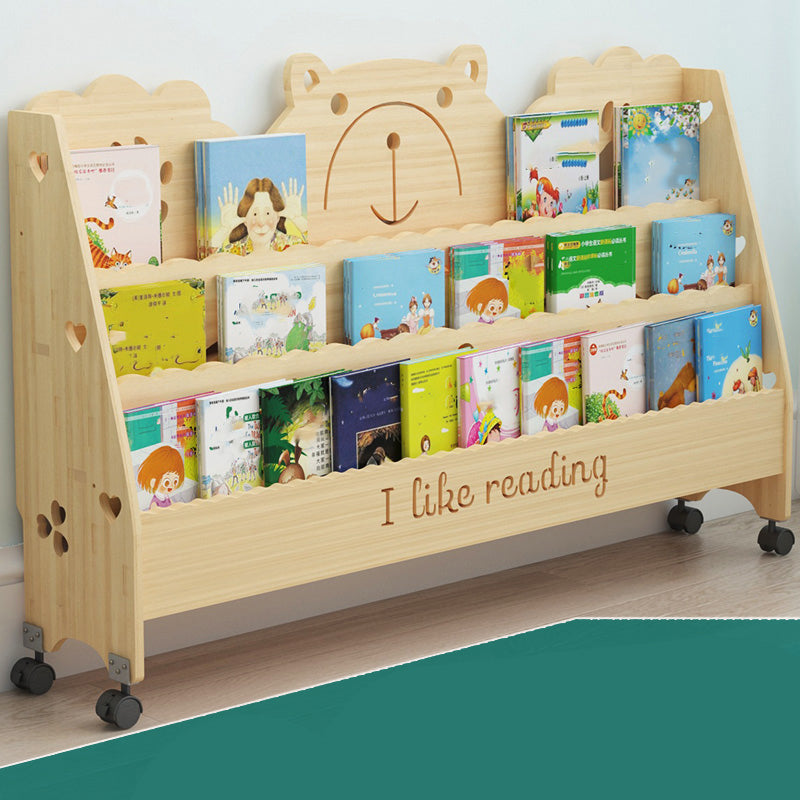 Scandinavian Style Bookshelf Closed Back Solid Wood Bookcase for Home and Office Clearhalo 'Bookcases' 'furn' 'furn_bookcases' 'Furniture' 'furniture_bookcases' 'kitchen' 'kitchen_bookcases' 'Living Room Furniture' 'Office Furniture' 4750047