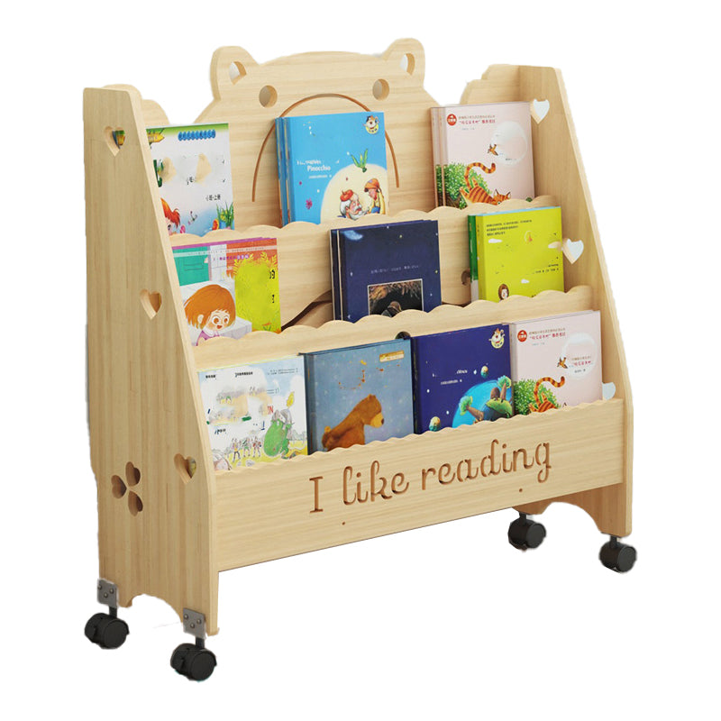 Scandinavian Style Bookshelf Closed Back Solid Wood Bookcase for Home and Office 23.6"L x 7.9"W x 24.8"H Clearhalo 'Bookcases' 'furn' 'furn_bookcases' 'Furniture' 'furniture_bookcases' 'kitchen' 'kitchen_bookcases' 'Living Room Furniture' 'Office Furniture' 4750049