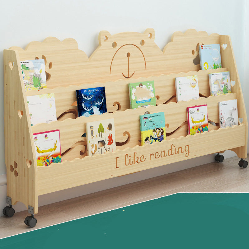 Scandinavian Style Bookshelf Closed Back Solid Wood Bookcase for Home and Office Clearhalo 'Bookcases' 'furn' 'furn_bookcases' 'Furniture' 'furniture_bookcases' 'kitchen' 'kitchen_bookcases' 'Living Room Furniture' 'Office Furniture' 4750054