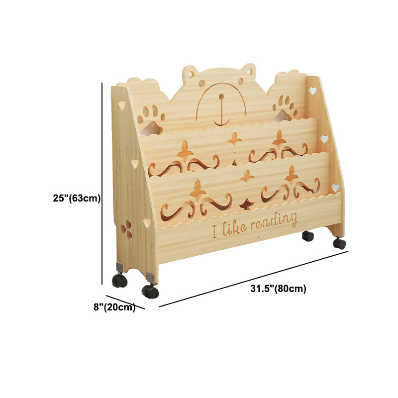 Scandinavian Style Bookshelf Closed Back Solid Wood Bookcase for Home and Office Clearhalo 'Bookcases' 'furn' 'furn_bookcases' 'Furniture' 'furniture_bookcases' 'kitchen' 'kitchen_bookcases' 'Living Room Furniture' 'Office Furniture' 4750070