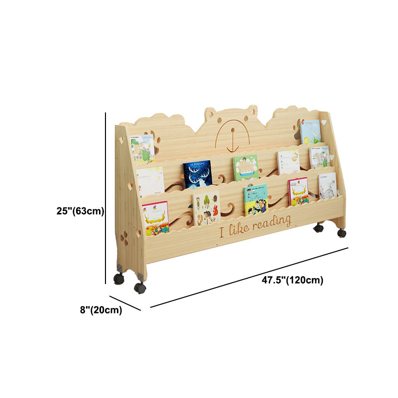 Scandinavian Style Bookshelf Closed Back Solid Wood Bookcase for Home and Office Clearhalo 'Bookcases' 'furn' 'furn_bookcases' 'Furniture' 'furniture_bookcases' 'kitchen' 'kitchen_bookcases' 'Living Room Furniture' 'Office Furniture' 4750072