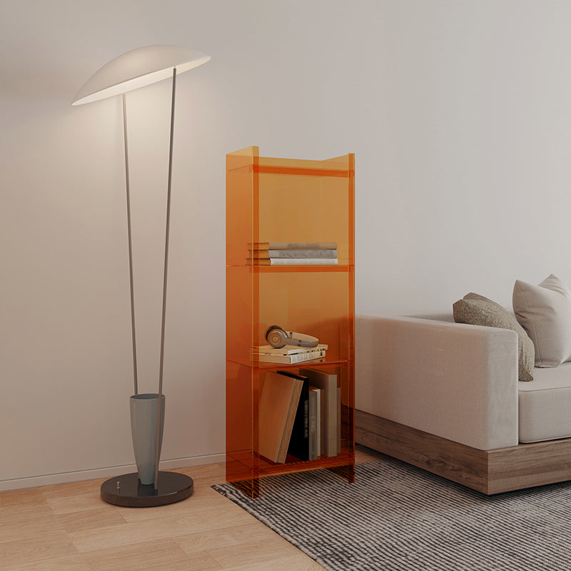 Scandinavian Acrylic Standard Bookshelf Closed Back Vertical Bookshelf Clearhalo 'Bookcases' 'furn' 'furn_bookcases' 'Furniture' 'furniture_bookcases' 'kitchen' 'kitchen_bookcases' 'Living Room Furniture' 'Office Furniture' 4750078