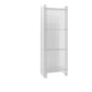 Scandinavian Acrylic Standard Bookshelf Closed Back Vertical Bookshelf 15.7"L x 9.8"W x 46.5"H Clear Clearhalo 'Bookcases' 'furn' 'furn_bookcases' 'Furniture' 'furniture_bookcases' 'kitchen' 'kitchen_bookcases' 'Living Room Furniture' 'Office Furniture' 4750084
