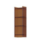 Scandinavian Acrylic Standard Bookshelf Closed Back Vertical Bookshelf 15.7"L x 9.8"W x 46.5"H Tan Clearhalo 'Bookcases' 'furn' 'furn_bookcases' 'Furniture' 'furniture_bookcases' 'kitchen' 'kitchen_bookcases' 'Living Room Furniture' 'Office Furniture' 4750085