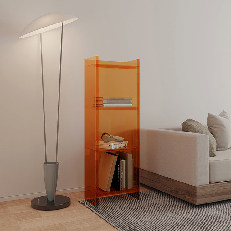 Scandinavian Acrylic Standard Bookshelf Closed Back Vertical Bookshelf Clearhalo 'Bookcases' 'furn' 'furn_bookcases' 'Furniture' 'furniture_bookcases' 'kitchen' 'kitchen_bookcases' 'Living Room Furniture' 'Office Furniture' 4750086