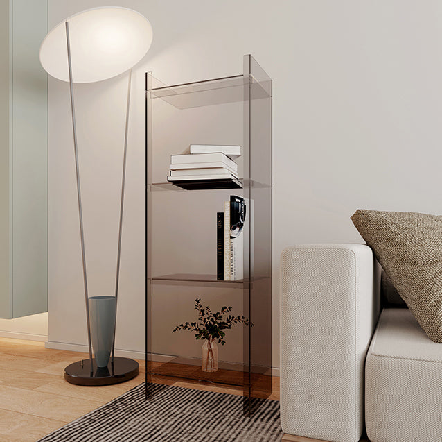 Scandinavian Acrylic Standard Bookshelf Closed Back Vertical Bookshelf Clearhalo 'Bookcases' 'furn' 'furn_bookcases' 'Furniture' 'furniture_bookcases' 'kitchen' 'kitchen_bookcases' 'Living Room Furniture' 'Office Furniture' 4750088