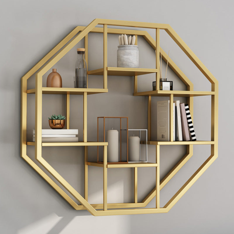 Industrial Wall Mounted Bookshelf Iron Closed Back Bookshelf for Home Clearhalo 'Bookcases' 'furn' 'furn_bookcases' 'Furniture' 'furniture_bookcases' 'kitchen' 'kitchen_bookcases' 'Living Room Furniture' 'Office Furniture' 4750099