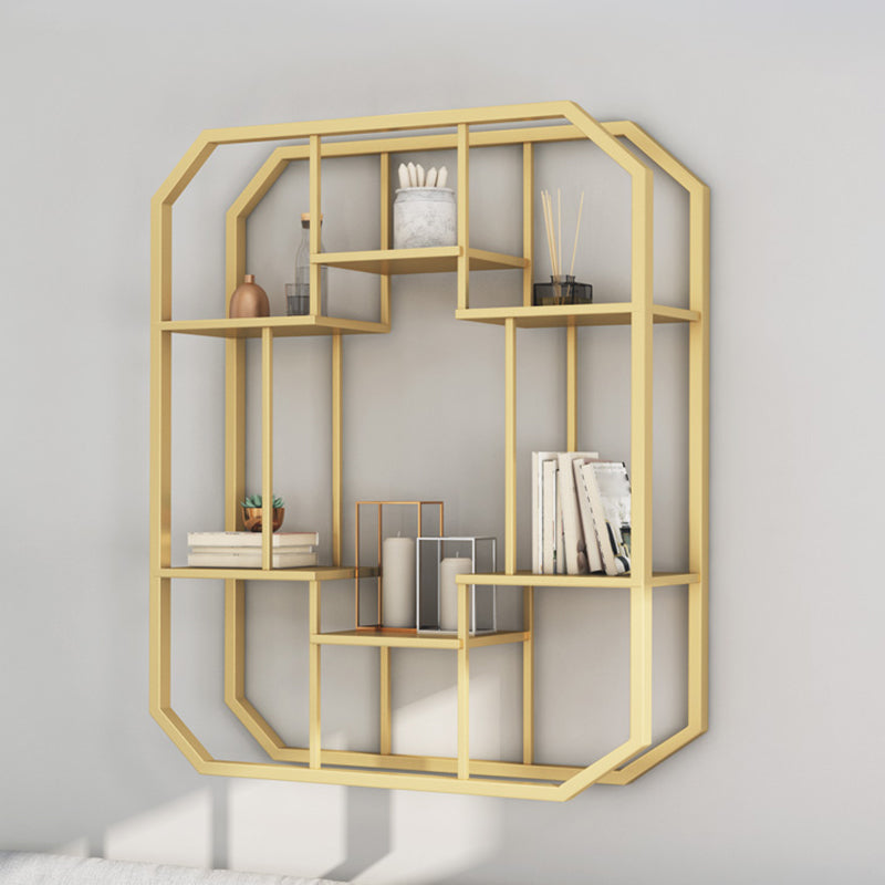 Industrial Wall Mounted Bookshelf Iron Closed Back Bookshelf for Home Clearhalo 'Bookcases' 'furn' 'furn_bookcases' 'Furniture' 'furniture_bookcases' 'kitchen' 'kitchen_bookcases' 'Living Room Furniture' 'Office Furniture' 4750106
