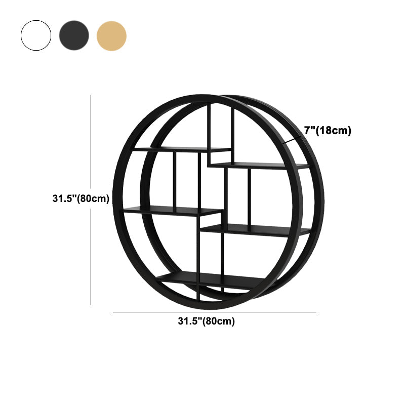 Industrial Wall Mounted Bookshelf Iron Closed Back Bookshelf for Home Clearhalo 'Bookcases' 'furn' 'furn_bookcases' 'Furniture' 'furniture_bookcases' 'kitchen' 'kitchen_bookcases' 'Living Room Furniture' 'Office Furniture' 4750108