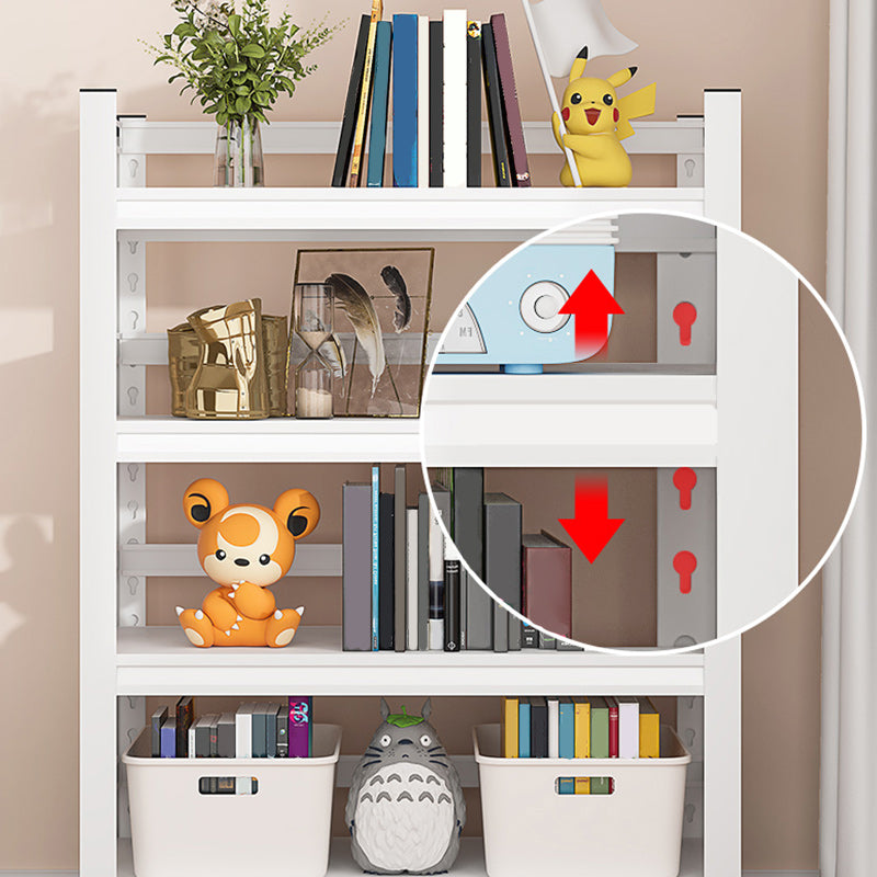 Scandinavian Style Bookcase Open Back Bookshelf for Home Office with Casters Clearhalo 'Bookcases' 'furn' 'furn_bookcases' 'Furniture' 'furniture_bookcases' 'kitchen' 'kitchen_bookcases' 'Living Room Furniture' 'Office Furniture' 4750116