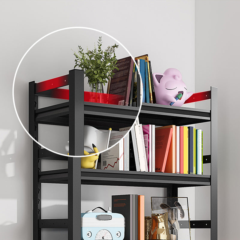 Scandinavian Style Bookcase Open Back Bookshelf for Home Office with Casters Clearhalo 'Bookcases' 'furn' 'furn_bookcases' 'Furniture' 'furniture_bookcases' 'kitchen' 'kitchen_bookcases' 'Living Room Furniture' 'Office Furniture' 4750117