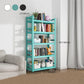 Scandinavian Style Bookcase Open Back Bookshelf for Home Office with Casters Clearhalo 'Bookcases' 'furn' 'furn_bookcases' 'Furniture' 'furniture_bookcases' 'kitchen' 'kitchen_bookcases' 'Living Room Furniture' 'Office Furniture' 4750121