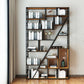 78.74"H Bookshelf Industrial Style Open Back Bookcase for Home Office Clearhalo 'Bookcases' 'furn' 'furn_bookcases' 'Furniture' 'furniture_bookcases' 'kitchen' 'kitchen_bookcases' 'Living Room Furniture' 'Office Furniture' 4750153
