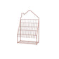 Industrial Metal Ladder Bookshelf Closed Back Iron Bookshelf for Home 18.5"L x 9.8"W x 31.5"H Pink Clearhalo 'Bookcases' 'furn' 'furn_bookcases' 'Furniture' 'furniture_bookcases' 'kitchen' 'kitchen_bookcases' 'Living Room Furniture' 'Office Furniture' 4750168