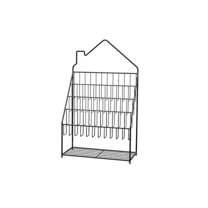 Industrial Metal Ladder Bookshelf Closed Back Iron Bookshelf for Home 18.5"L x 9.8"W x 31.5"H Black Clearhalo 'Bookcases' 'furn' 'furn_bookcases' 'Furniture' 'furniture_bookcases' 'kitchen' 'kitchen_bookcases' 'Living Room Furniture' 'Office Furniture' 4750171