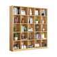 Closed Back Wood Bookshelf Scandinavian Style Bookcase for Home Office 70.9"L x 9.4"W x 70.9"H Clearhalo 'Bookcases' 'furn' 'furn_bookcases' 'Furniture' 'furniture_bookcases' 'kitchen' 'kitchen_bookcases' 'Living Room Furniture' 'Office Furniture' 4750179