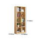 Closed Back Wood Bookshelf Scandinavian Style Bookcase for Home Office Clearhalo 'Bookcases' 'furn' 'furn_bookcases' 'Furniture' 'furniture_bookcases' 'kitchen' 'kitchen_bookcases' 'Living Room Furniture' 'Office Furniture' 4750187