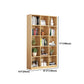 Closed Back Wood Bookshelf Scandinavian Style Bookcase for Home Office Clearhalo 'Bookcases' 'furn' 'furn_bookcases' 'Furniture' 'furniture_bookcases' 'kitchen' 'kitchen_bookcases' 'Living Room Furniture' 'Office Furniture' 4750188