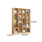 Closed Back Wood Bookshelf Scandinavian Style Bookcase for Home Office Clearhalo 'Bookcases' 'furn' 'furn_bookcases' 'Furniture' 'furniture_bookcases' 'kitchen' 'kitchen_bookcases' 'Living Room Furniture' 'Office Furniture' 4750189