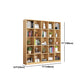 Closed Back Wood Bookshelf Scandinavian Style Bookcase for Home Office Clearhalo 'Bookcases' 'furn' 'furn_bookcases' 'Furniture' 'furniture_bookcases' 'kitchen' 'kitchen_bookcases' 'Living Room Furniture' 'Office Furniture' 4750190