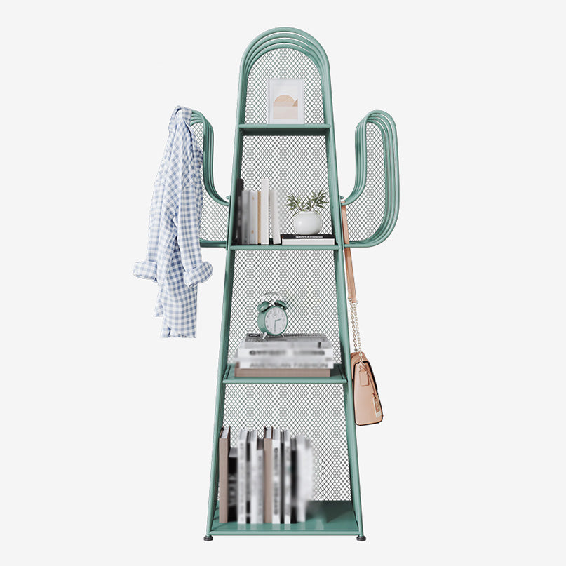 Closed Back Metal Bookshelf Scandinavian Style Bookcase for Home Office Clearhalo 'Bookcases' 'furn' 'furn_bookcases' 'Furniture' 'furniture_bookcases' 'kitchen' 'kitchen_bookcases' 'Living Room Furniture' 'Office Furniture' 4750200