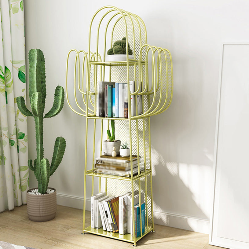 Closed Back Metal Bookshelf Scandinavian Style Bookcase for Home Office Clearhalo 'Bookcases' 'furn' 'furn_bookcases' 'Furniture' 'furniture_bookcases' 'kitchen' 'kitchen_bookcases' 'Living Room Furniture' 'Office Furniture' 4750204