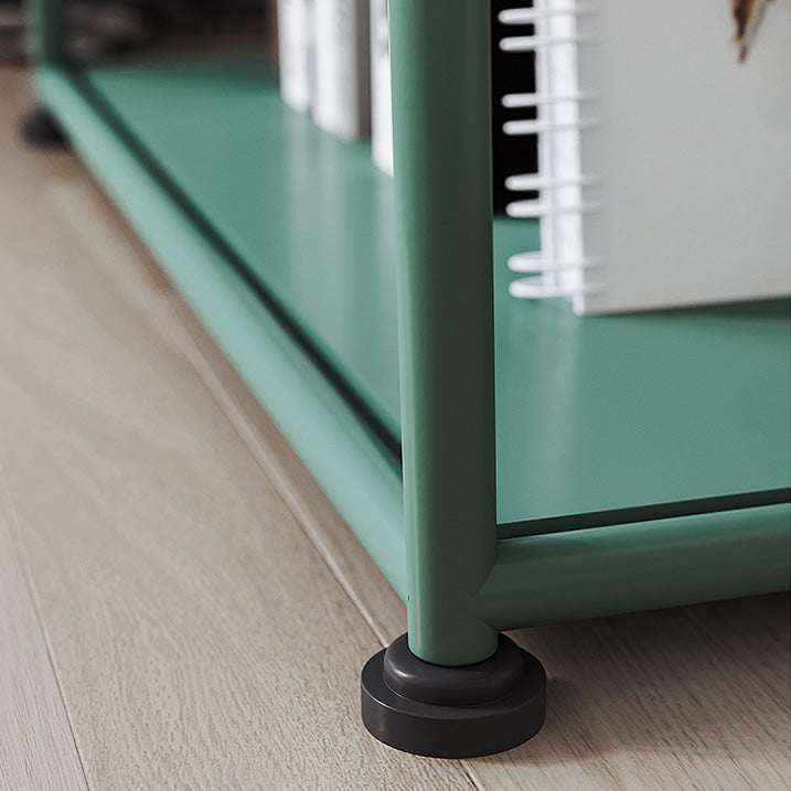 Industrial Iron Geometric Bookshelf Closed Back Vertical Bookshelf,18.1"L x 11.8"W x 59"H Clearhalo 'Bookcases' 'furn' 'furn_bookcases' 'Furniture' 'furniture_bookcases' 'kitchen' 'kitchen_bookcases' 'Living Room Furniture' 'Office Furniture' 4750233